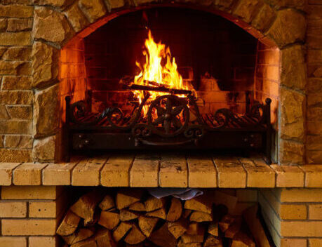 Photo of a Wood Burning Fireplace in Las Vegas
